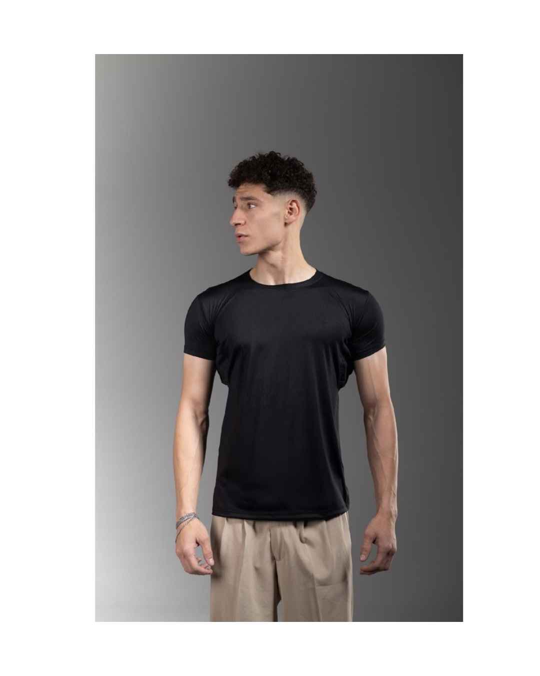 Black Round Vesta Shirt