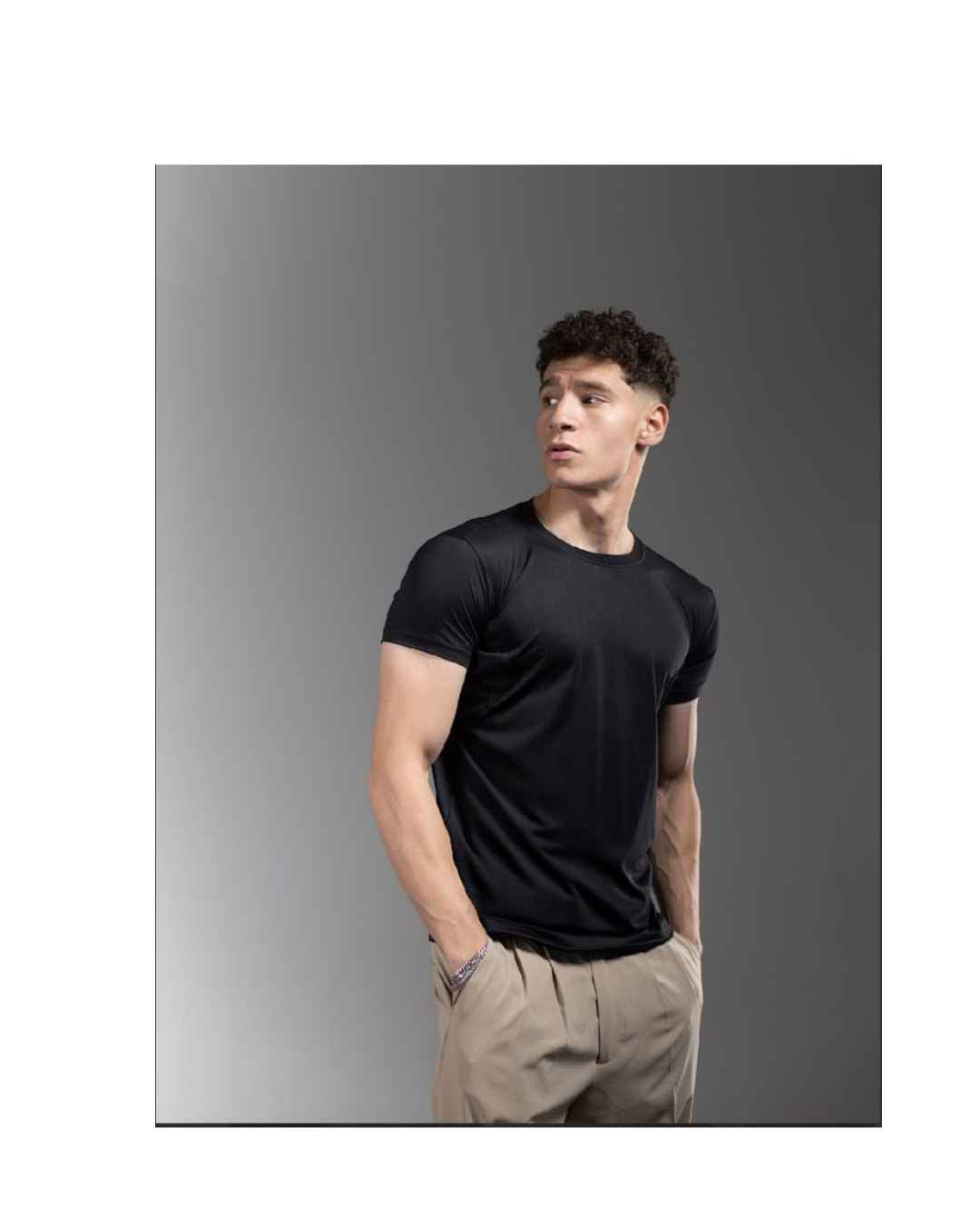 Black Round Vesta Shirt