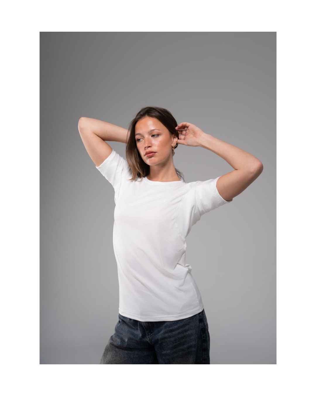 White Round Vesta Shirt